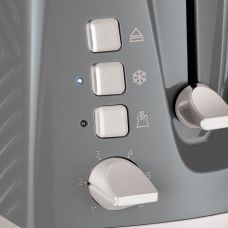 Тостер Russell Hobbs GrooWe 2 Slice 850Вт, подогрев, размораживание, пластик, серый