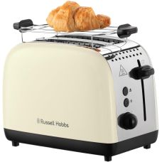 Тостер Russell Hobbs Colours Plus 1600Вт, подогрев, размораживание, металл., бежевый