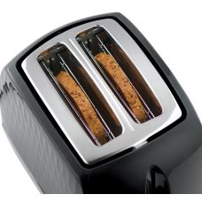 Тостер Russell Hobbs Honeycomb 850Вт, широкі слоти, пластик, чорний