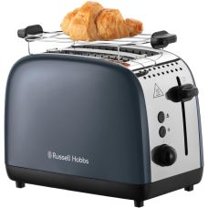 Тостер Russell Hobbs Colours Plus 1600Вт, подогрев, размораживание, металл., серый