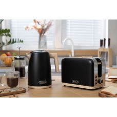 Тостер ARDESTO Wood Modern, 800Вт, металл, 2 слота, черный