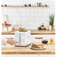 Тостер Tefal Sense 850Вт, LED дисплей, металл/пластик, белый