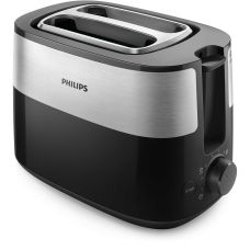 Тостер Philips Daily Collection 830Вт, метал/пластик, чорний