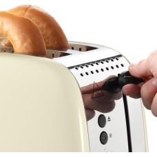 Тостер Russell Hobbs Colours Plus 1600Вт, подогрев, размораживание, металл., бежевый