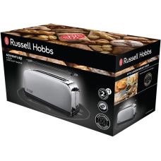 Тостер Russell Hobbs Oxford 1600Вт, длинные слоты на 4 тоста, металл, серебристый