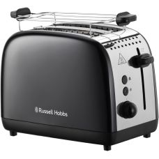 Тостер Russell Hobbs Colours Plus 1600Вт, подогрев, размораживание, металл., черный