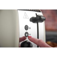 Тостер Russell Hobbs Colours Plus 1600Вт, подогрев, размораживание, металл., бежевый