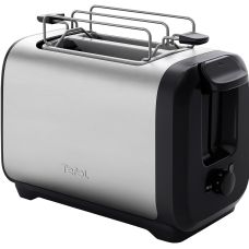 Тостер Tefal Subito 1100Вт, размораживание, щипцы, нерж. сталь, черный