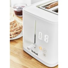 Тостер Tefal Sense 850Вт, LED дисплей, металл/пластик, белый