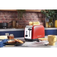 Тостер Russell Hobbs Colours Plus 1600Вт, підігрів, розморожування, метал., червоний