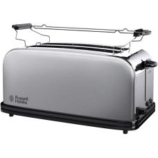 Тостер Russell Hobbs Oxford 1600Вт, длинные слоты на 4 тоста, металл, серебристый