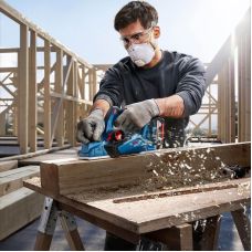 Рубанок аккумуляторный Bosch Professional GHO 185-LI 18В 82мм строгание до 2.6мм паз до 9мм без АКБ и ЗП