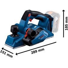 Рубанок аккумуляторный Bosch Professional GHO 185-LI 18В 82мм строгание до 2.6мм паз до 9мм без АКБ и ЗП