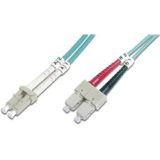 Патч-корд волоконно-оптичний DIGITUS LC/UPC-SC/UPC, 50/125, MM, OM3, duplex, 1м