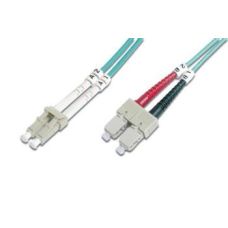 Патч-корд волоконно-оптический DIGITUS LC/UPC-SC/UPC, 50/125, MM, OM3, duplex, 3м