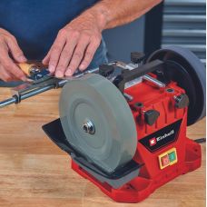 Станок влажной заточки Einhell TC-WG 200 125Вт диск 200х32мм кожаный диск 180х30мм 110об/мин 7.33кг