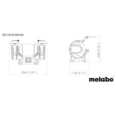 Верстат заточувальний Metabo DS 125 M 200Вт коло 125х20мм 2980об/хв 6.7кг