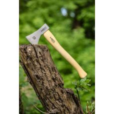 Топор универсальный Neo Tools Bushcraft рукоятки ясень 34.5см 400г кожаный чехол