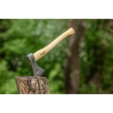 Топор универсальный Neo Tools Bushcraft рукоятки ясень 34.5см 400г кожаный чехол