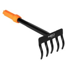 Грабли садовые Neo Tools, ширина 8.5см, 5 зубцов 25см, система NEO Click 0.12кг.