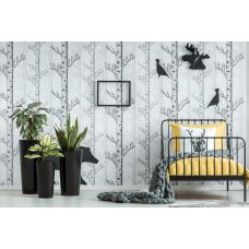 Кашпо LAMELA Лилия h75*d40*40 чорний (000003330)