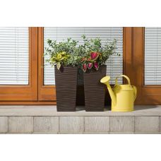 Кашпо LAMELA Финезия h75*d40*36 фрапе (000003418)