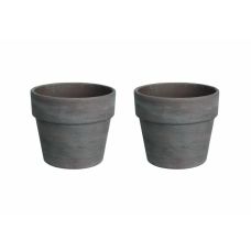 Горщики керамічні 2 шт Spang Каліма h 12*d13*v 0.9 базальтовий (000006490)