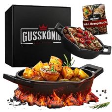 Чавунна пательня з носиком Gusskönig 19 см + чавунна пательня з носиком 11 см