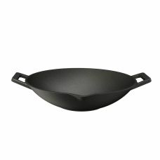 Чавунна пательня WOK Gusskönig 36 см + очищувач