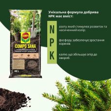 Торфосуміш для хвойних рослин Compo Sana 40 л
