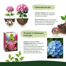 Тверде добриво для рододендронів та гортензій COMPO