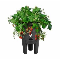 Горшок Elho green basics strawberry 33 см черный