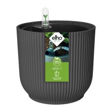 Вазон Elho Vibes Round 18 см с автополивом, антрацит