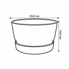 Горшок Elho greenville bowl (графит)