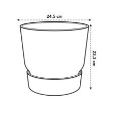 Горшок Elho greenville round (зеленый)