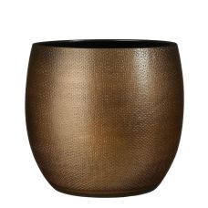 Кашпо Edelman Porto pot round 39x70 см бронзовий Кашпо Edelman Porto pot round 39x70 см бронзовий