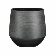 Кашпо Edelman Evora pot round 24х23 см черный