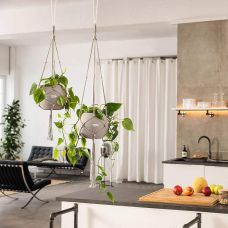 Підвіс Lechuza Macramé BOHO 120 см білий
