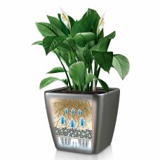 Горшок Lechuza Quadro Premium LS 21, антрацит