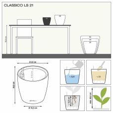 Вазон Lechuza CLASSICO Color LS 21, песочно-коричневый