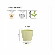 Горшок Lechuza CLASSICO Color DECO 10, папайя
