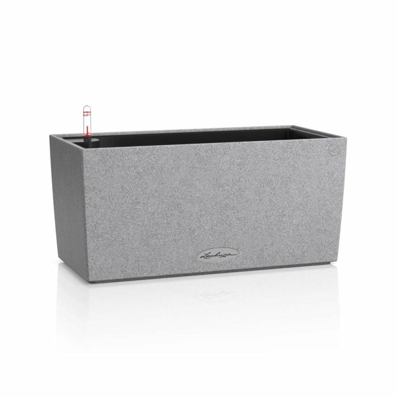 Вазон Lechuza BALCONERA Stone 40, кам'яно-сірий