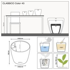 Вазон Lechuz Classico Color 43, песочно-коричневый