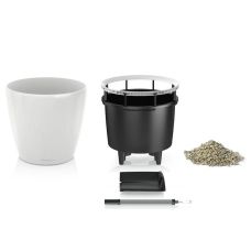 Горшок Lechuza Classico Premium LS 21, кофе-металлик