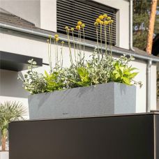 Вазон Lechuza BALCONERA Stone 40, каменно-серый