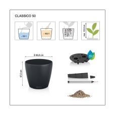 Вазон Lechuza CLASSICO Color 50, песочно-коричневый