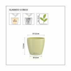 Вазон Lechuza CLASSICO Color DECO 12, пісочно-коричневий