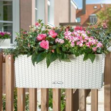Горшок Lechuza BALCONERA Cottage 40, белый