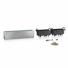 Вазон Lechuza BALCONERA Steel 80, жемчужно-серый