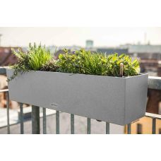 Вазон Lechuza BALCONERA Stone 100, каменно-серый